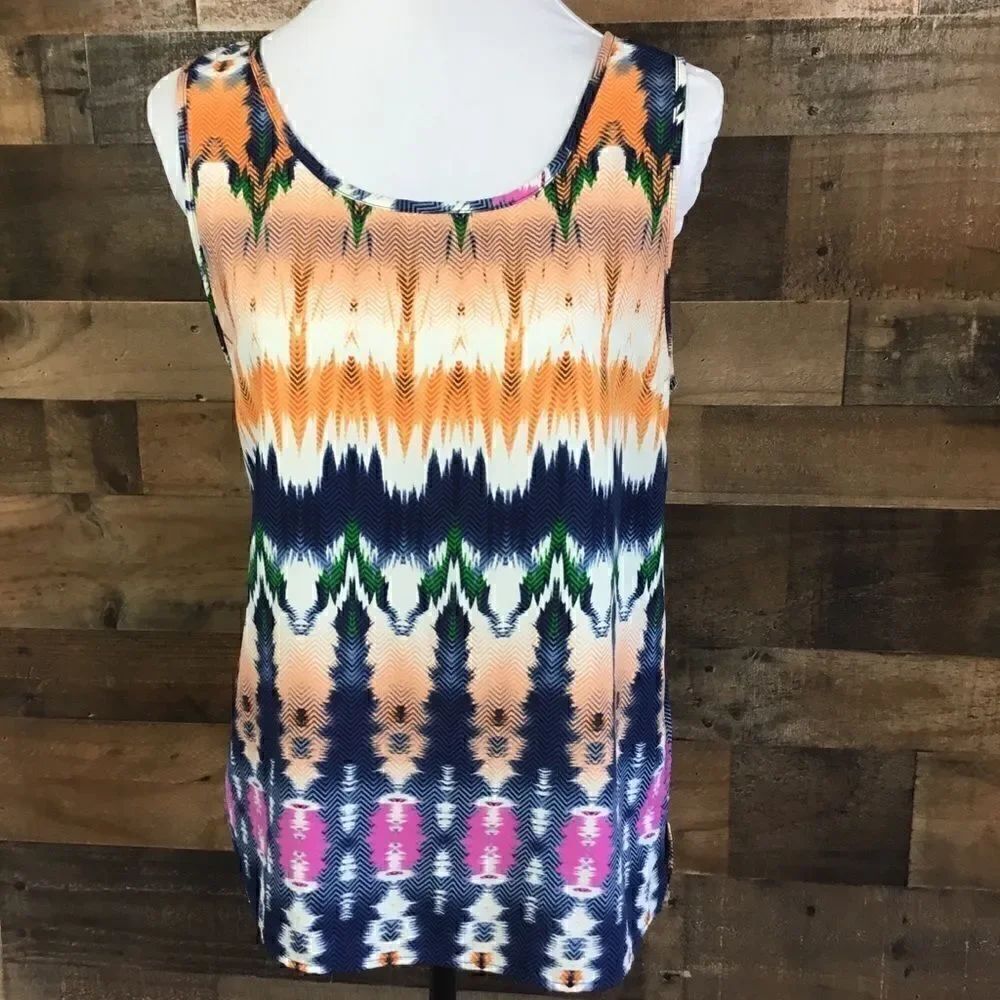 Whimsy Tank Top Multi Colored Print Medium - Picture 2 of 10
